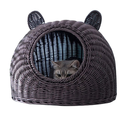 Panier en osier pour chat - INTERIEURACHAT™ - CHATS