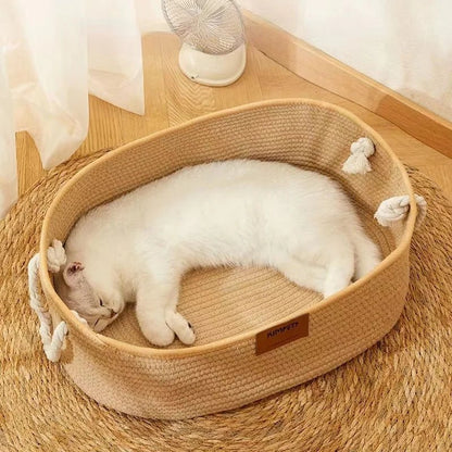 Panier en osier pour chat - LITJAPONAISPOURCHAT™ - CHATS