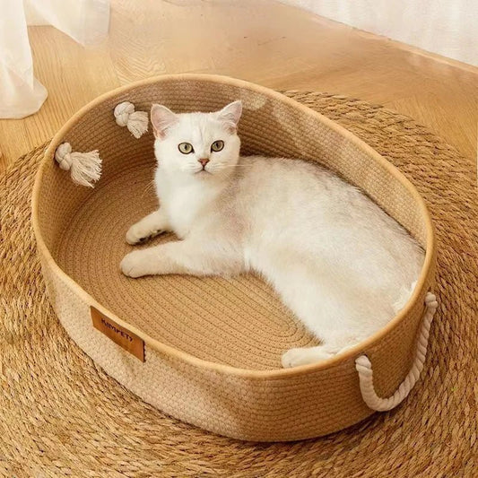 Panier en osier pour chat - LITJAPONAISPOURCHAT™ - CHATS