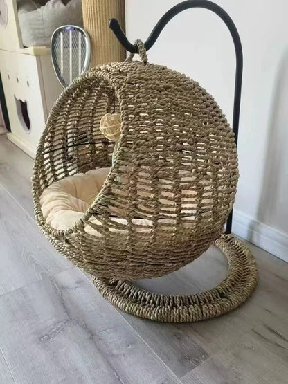 Panier en osier pour chat - NIDETEPOURCHAT™ - CHATS
