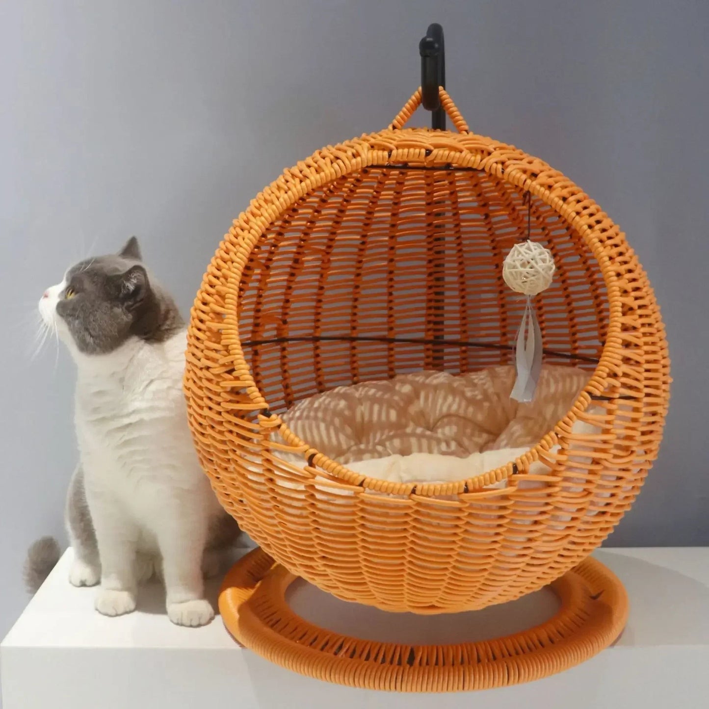 Panier en osier pour chat - NIDETEPOURCHAT™ - CHATS