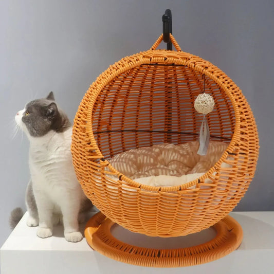 Panier en osier pour chat - NIDETEPOURCHAT™ - CHATS