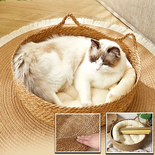 Panier en osier pour chat - PANOSIERCHAT™ - CHATS