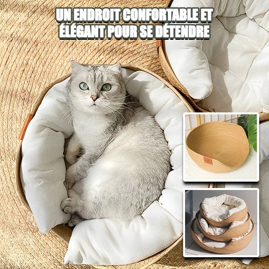 Panier en osier pour chat - SOFACHAT™ - CHATS